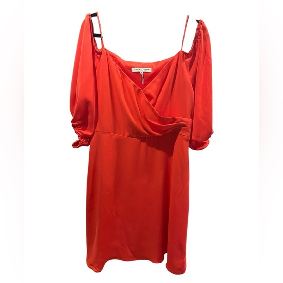 Trina Turk Sonora Sunrise Cold-Shoulder Dress size 12 - Picture 2 of 13